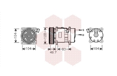 Kompresor, klimatizace VAN WEZEL 5800K309