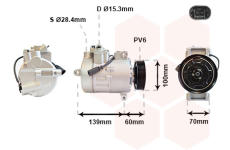 Kompresor, klimatizace VAN WEZEL 5800K356
