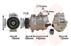 Kompresor, klimatizace VAN WEZEL 5800K386