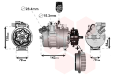 Kompresor, klimatizace VAN WEZEL 5800K987