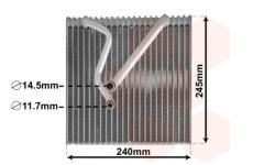 Výparník klimatizácie VAN WEZEL 5800V241