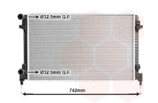 Chladič, chlazení motoru VAN WEZEL 58012734