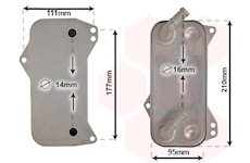 Chladič oleje, automatická převodovka VAN WEZEL 58013709