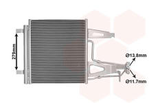 Kondenzátor klimatizácie VAN WEZEL 58015708