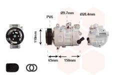 Kompresor, klimatizace VAN WEZEL 5801K703