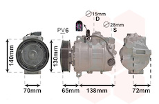 Kompresor, klimatizace VAN WEZEL 5801K706