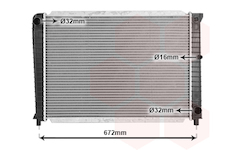Chladič, chlazení motoru VAN WEZEL 59002088