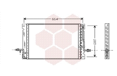 Kondenzátor, klimatizace VAN WEZEL 59005076