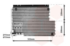 Kondenzátor, klimatizace VAN WEZEL 59005078