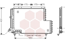 Kondenzátor, klimatizace VAN WEZEL 59005081