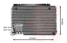 Kondenzátor, klimatizace VAN WEZEL 59005090