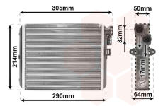 Výměník tepla, vnitřní vytápění VAN WEZEL 59006110