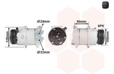 Kompresor klimatizácie VAN WEZEL 5900K184