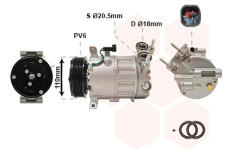 Kompresor, klimatizace VAN WEZEL 5900K192