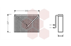 Výparník, klimatizace VAN WEZEL 5900V106