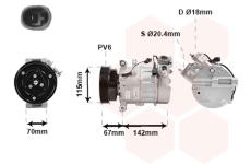 Kompresor, klimatizace VAN WEZEL 5901K002