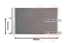 Kondenzátor, klimatizace VAN WEZEL 69015703