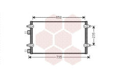 Kondenzátor, klimatizace VAN WEZEL 73005094