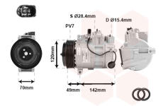 Kompresor, klimatizace VAN WEZEL 7400K090