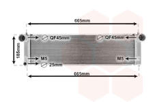 Chladič, chlazení motoru VAN WEZEL 74012706