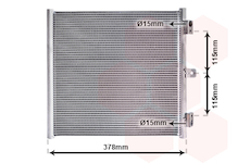 Kondenzátor, klimatizace VAN WEZEL 74015704