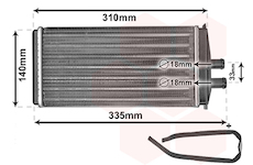 Vymenik tepla, Vnitrni vytapeni VAN WEZEL 76006016