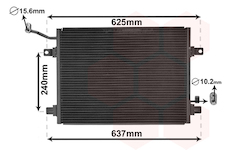 Kondenzátor, klimatizace VAN WEZEL 77005048