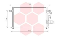 Kondenzátor, klimatizace VAN WEZEL 81005137