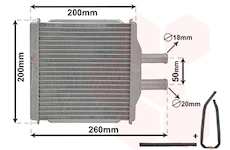 Výměník tepla, vnitřní vytápění VAN WEZEL 81006088