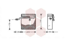 Výparník klimatizácie VAN WEZEL 8100V036