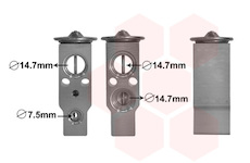 Expanzní ventil, klimatizace VAN WEZEL 82001386