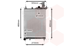 Chladič, chlazení motoru VAN WEZEL 82002099
