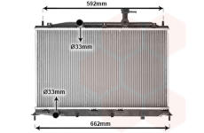 Chladič, chlazení motoru VAN WEZEL 82002188
