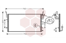 Kondenzátor, klimatizace VAN WEZEL 82005135
