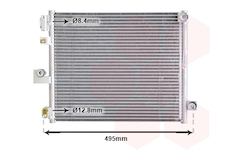 Kondenzátor, klimatizace VAN WEZEL 82005194