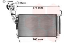 Kondenzátor, klimatizace VAN WEZEL 82005347