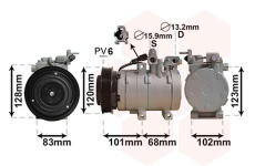 Kompresor, klimatizace VAN WEZEL 8200K123