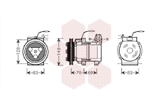Kompresor, klimatizace VAN WEZEL 8200K124