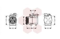 Kompresor, klimatizace VAN WEZEL 8200K139