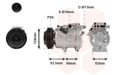 Kompresor, klimatizace VAN WEZEL 8200K238