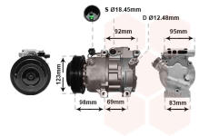 Kompresor, klimatizace VAN WEZEL 8200K239