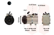 Kompresor, klimatizace VAN WEZEL 8200K257