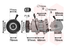 Kompresor, klimatizace VAN WEZEL 8200K273