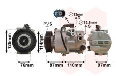 Kompresor, klimatizace VAN WEZEL 8200K301