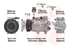 Kompresor, klimatizace VAN WEZEL 8200K422