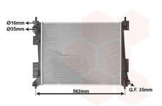 Chladič motora VAN WEZEL 82012751