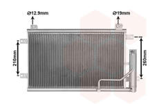 Kondenzátor, klimatizace VAN WEZEL 82015723
