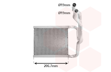Výměník tepla, vnitřní vytápění VAN WEZEL 82016704
