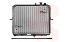 Chladič, chlazení motoru VAN WEZEL 83002053