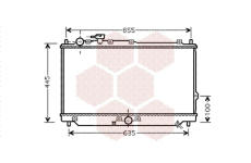 Chladič, chlazení motoru VAN WEZEL 83002113